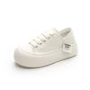 Big Head White Shoes Bread Shoes Women's Spring New Women's Shoes Sports and Leisure Versatile Board Shoes Round Head Single Shoes