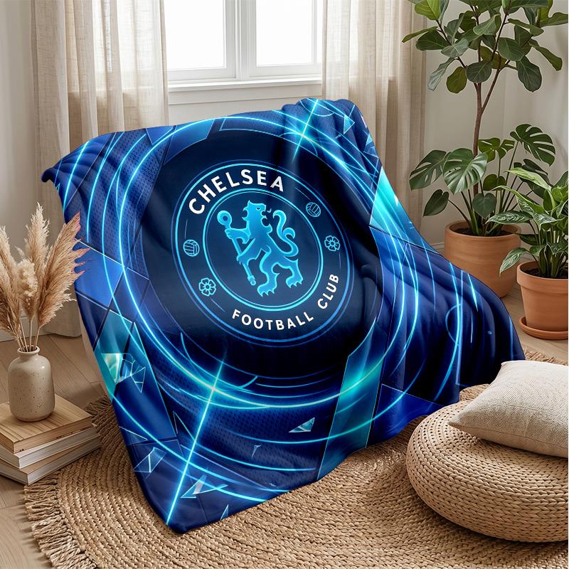 Chelsea FC Themen-Decke Weiche Flanell-Decke Plüsch-Überwurf Gemütliche Sofa-Bett-Decke für Wohnkultur