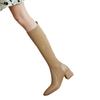 Stockings Boots Women's But Knee Elastic Socks Boots Thick Heel High Heel Skinny Boots Skinny Knitted Boots High Boots