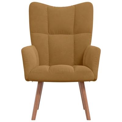 Relax Armchair Brown Velvet