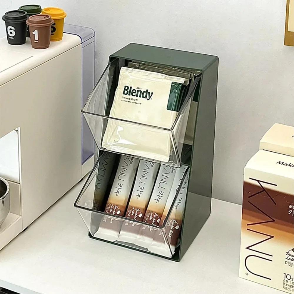 Tea Bag Organizer Drawer Rack Coffee Store Office Snack Storage Racks Portable Large U-shaped Non Occupying Stable Storage Box