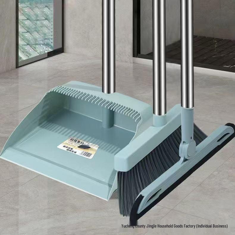 Durable Broom & Dustpan Set for Living Room & Bathroom