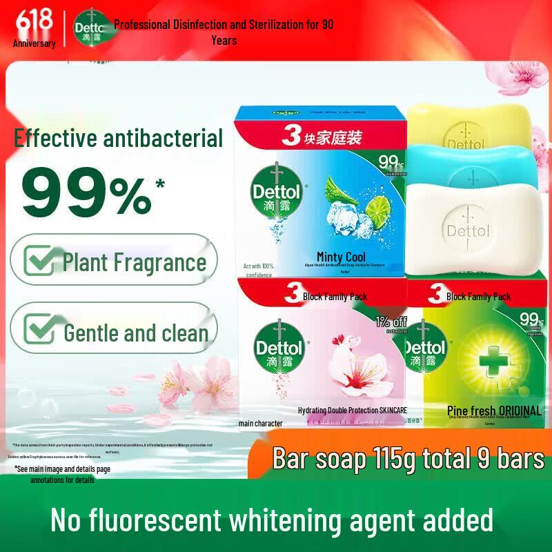 Dettol Antiseptic Bar Soap Multi-Pack