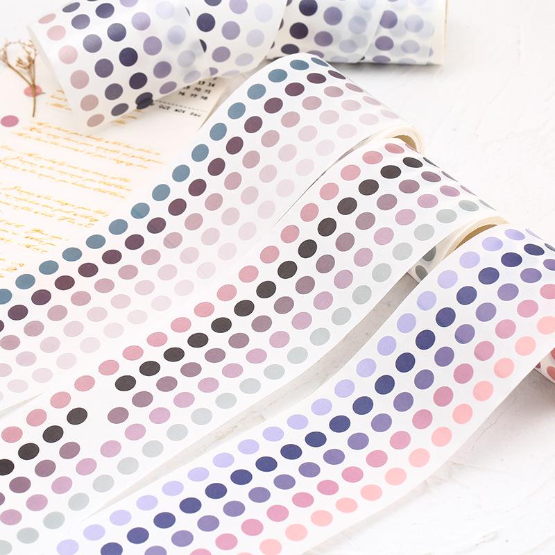 60mmx3m Base Element Decorative Adhesive Tape Dot Masking Washi Tape Diy Scrapbooking Sticker Label School Stationery