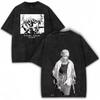 Gintama Sakata Gintoki Japanese Anime T-shirt Men Women Vintage Washed Oversized Graphic Print Short Sleeve Summer Otaku Top