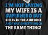 Funny Airforce Wife T-shirt Tops Tees Unisex For Husband Airman & Military Aviation Pilot Tees