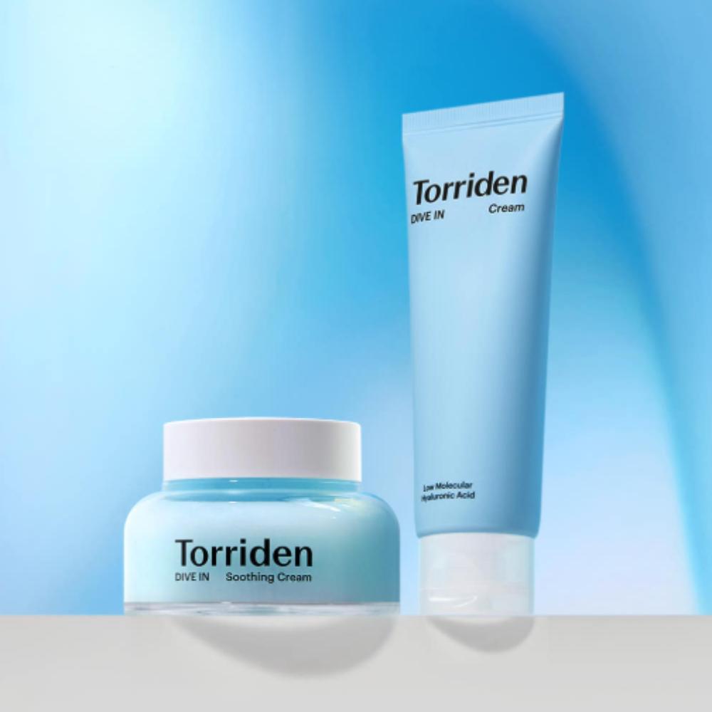 

Torriden Dive-In Cream 80ml & Soothing Cream 100ml – Hydration and Calming Duo