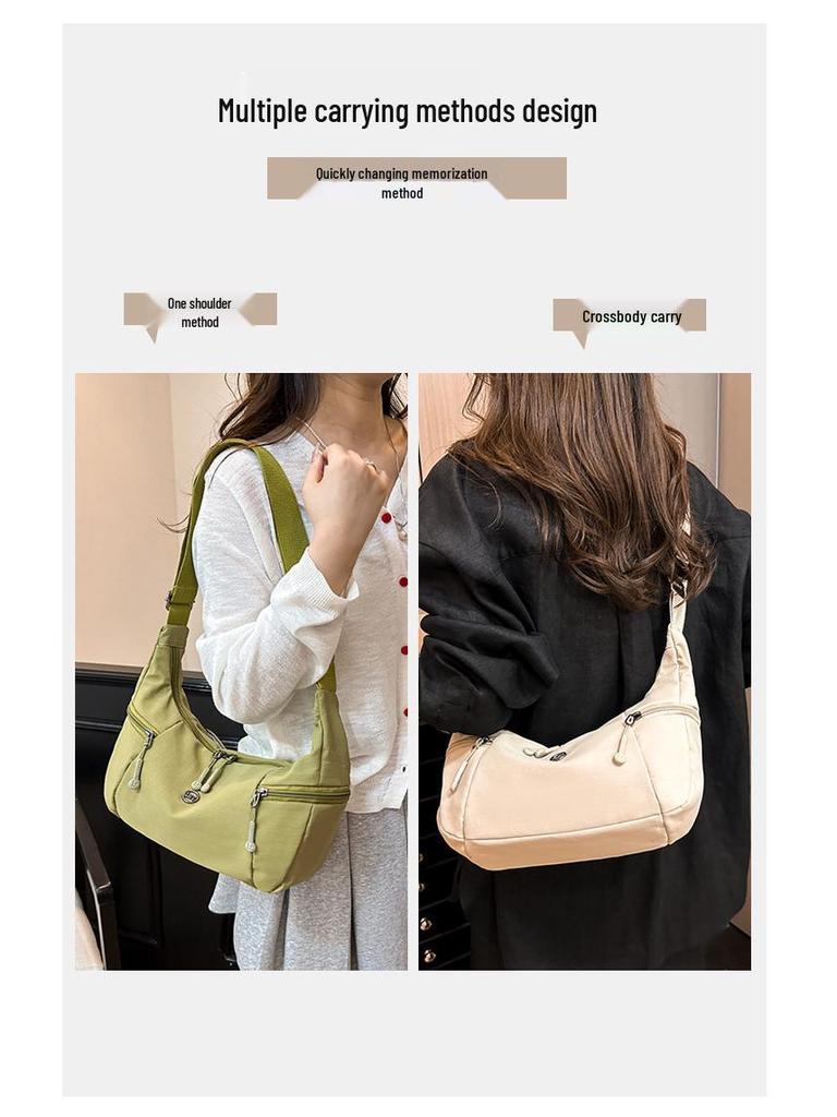 Wasserdichte Umhängetasche im japanischen Stil – Weich, leicht und vielseitig für den Weg zur Arbeit und Reisen