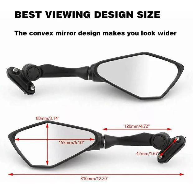 Motorcycle Rear View Mirror for Kawasaki Ninja 250 250SL 300 ZX6R H2R 2013-2016 NINJA 400 650 1000 2017-2020 Moto RearView