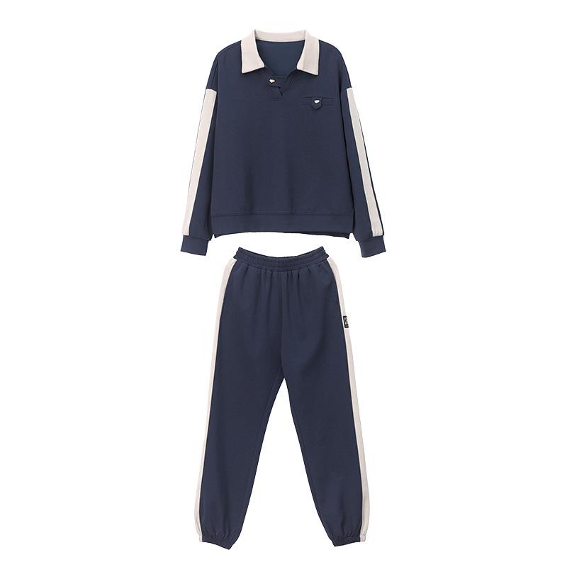 Casual Women's Spring/Autumn 2025 Sweatshirt Set: Fashionable Two-Piece, Age-Reducing Mom Outfit.