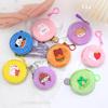 Porte-monnaie en peluche de dessin animé pour filles et enfants, petit portefeuille à fermeture éclair pour enfants, sac de monnaie, mini casque, porte-clés, pendentif