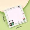 8Pcs Sticky Notes, 50 Sheets Per Pad Creative Panda Sticky Note Lovely Cartoon Students Small Note High Appearance Level Can Paste N Times Sticky Note