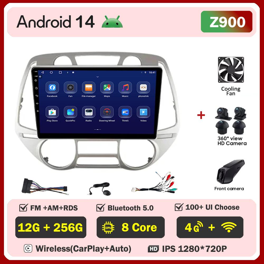 For Hyundai I20 I20 2008 - 2012 Car Radio Player Car Carplay Screen Autoradio Mirror Link Car Intelligent Systems Touch Screen