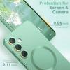 Coque de Protection - BOOLING - Samsung Galaxy A17 5G/4G - avec Anneau Magnétique Vert - 2 Verres Trempés