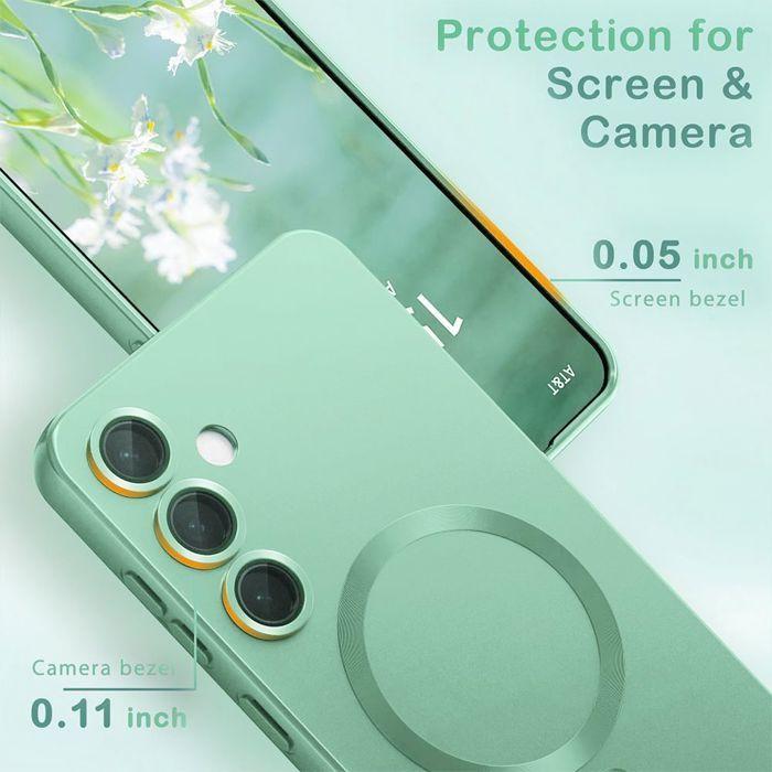 Coque de Protection - BOOLING - Samsung Galaxy A17 5G/4G - avec Anneau Magnétique Vert - 2 Verres Trempés