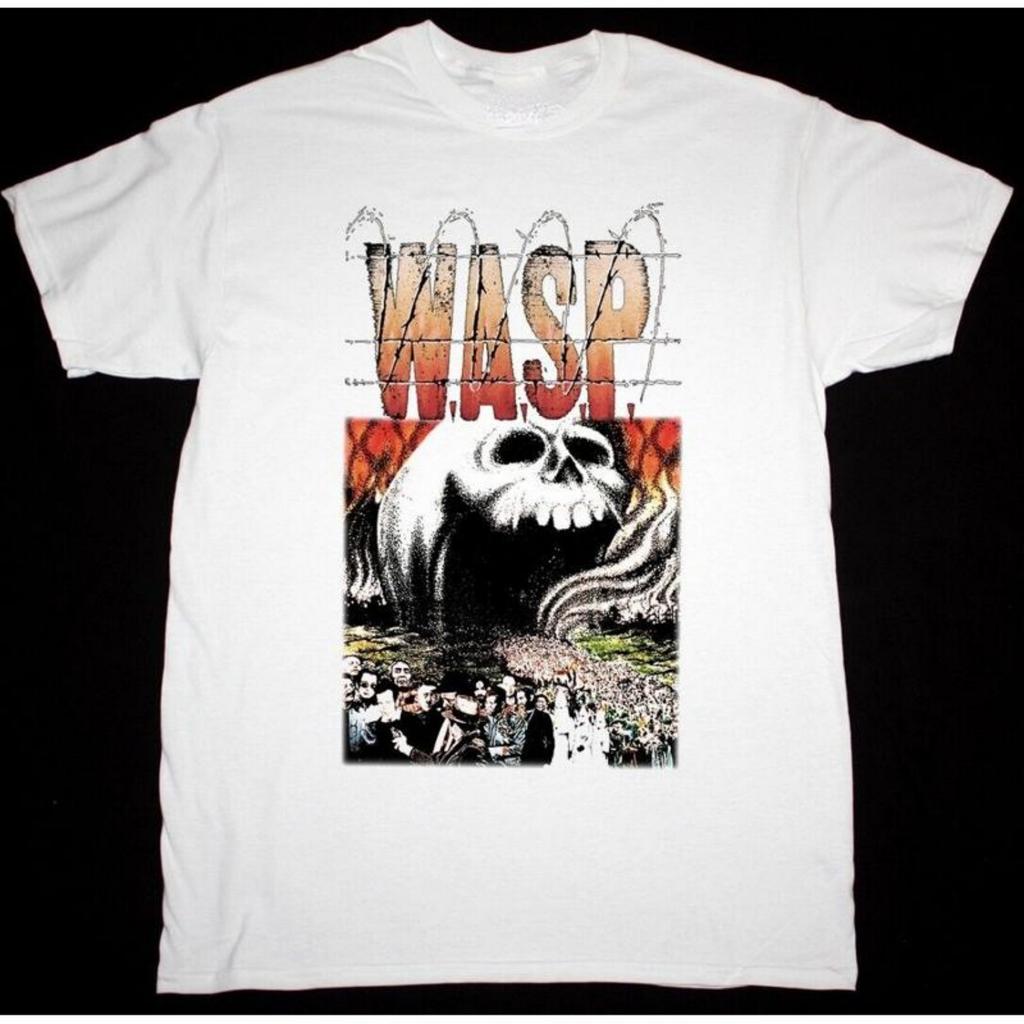Vtg W A S P The Headless Children Cotton All Size White T Shirt