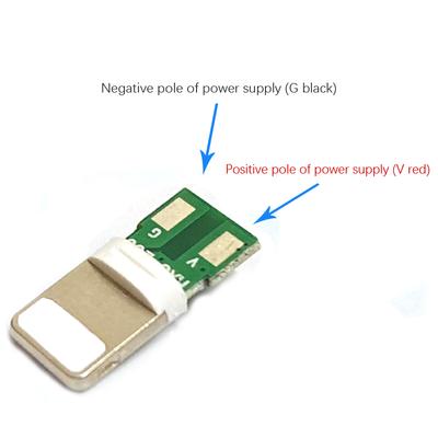 2Pcs Lightning Dock Usb Plug With Chip Board Male Connector Welding Data Otg Line Interface Diy Data Cable For Phone