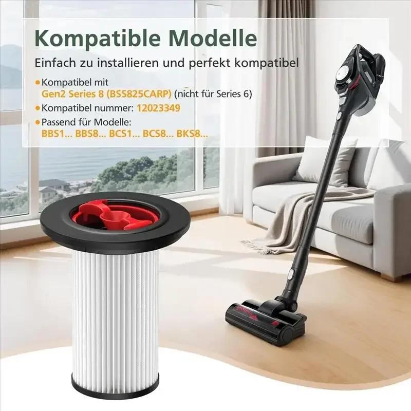 Náhradní sady filtrů pro Bosch Unlimited Gen2 Series 8(BSS825CARP) Vysavač, Náhradní díly pro 12036642, 12023349