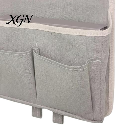 Waterproof Wall Mounted Storage Hanging Bag with 3 Pockets, Cotton And Linen Closet Pouch, Over The Door Organizer for Bedroom Bathroom Daily