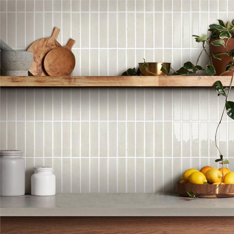 J1UL1N Waterproof For Kitchen& Bathroom Removable Beige Tile Stickers-5 Sheets Peel& Stick Decals