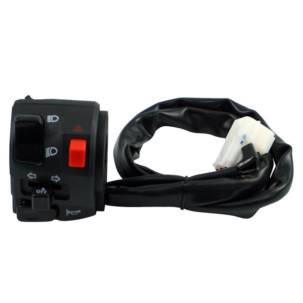 7/8 Inch 22mm Motorcycle Horn Turn Signal Start Far Near Dimmer Switch Handle Seat Switch Assembly For Huanglong 300cc 600cc