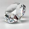 Faceted Cut Clear Crystal Diamond Romantic 60/80/100mm Big Glass Diamond Creativity Crafts Artificial Crystal Diamond