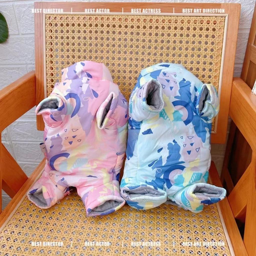 Haine pentru câini Teddy Pet Bi Xiong Haine cu patru picioare Haine groase de bumbac Înfășurătură pentru burtă Cald la burtă Burtă