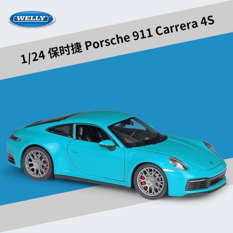 Велли 1:24 Porsche 911 Carrera 4S Металлическая Модель Игрушечная Машинка