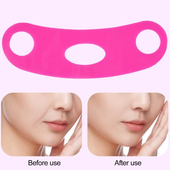 V Line Lifting Chin Strap Reusable Double Chin Reducer Cheek Slimming Sleeping Face Skin Tightening Band Soft Silicone Face Shaper Elastic Strap