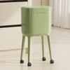 Bending-free High Leg Trash Can, Press Open Lid Design-largecapacity Oval Kitchen/living Roomtrash Can, Durable Plastic Material
