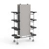 Rectangular 16-seat table and chair set School canteen Canteen Folding table School hotel restaurant