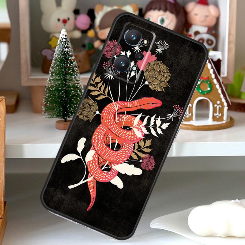 The Snake and Fern For OPPO Realme C55 C35 C33 C31 C30 C25 C21Y C11 GT Neo 5 3T 2T Realme 10 9 11 Pro Plus Case