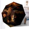 1pc Lord of the Rings Trilogy Umbrella with Plastic Handle,Suitable for All Seasons Travel Outdoor Multi-functional UmbrellaDCS243