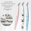 Stainless Steel Eyelash Extension Tweezers Hand Account Craft Tweezers  Miniature Scene Stickers