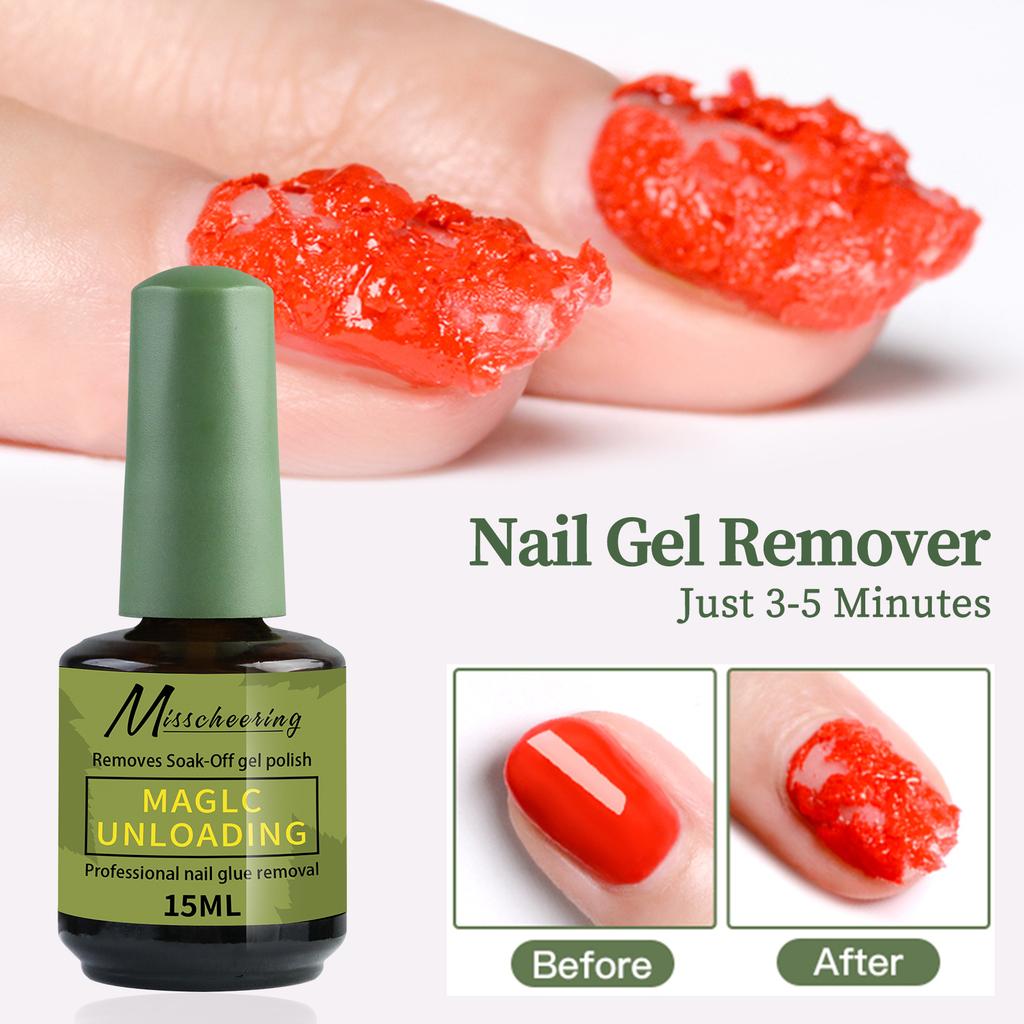 15ml Magic Fast Nail Polish Remover Clean UV Soak Semi-Permanent Varnish Nail Art Remover Tool Nail Art Quick and Easy Removal