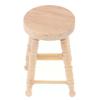 1/12 dollhouse miniature wooden stool simulation chair furniture toy decoration