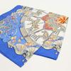 [USED]excellent condition HERMES Carre Used, scarf, 90, women's, blue.