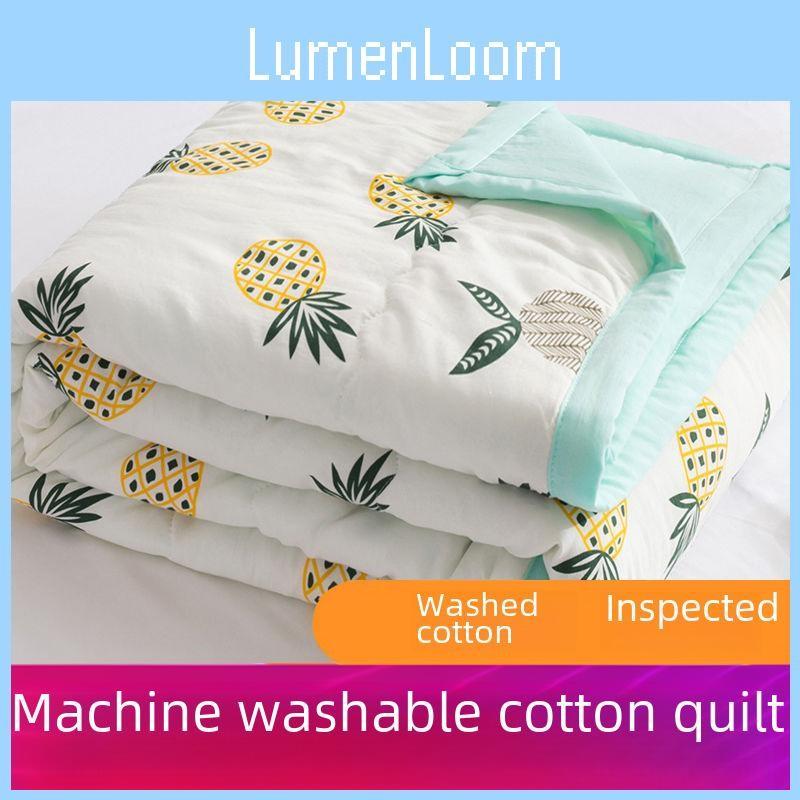 Stylish Blanket Summer Polyester Fiber Fill Water Wash Cotton For Indoor Use