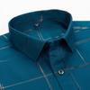 Stripe Print Casual Button Up Long Sleeve Easy-Care Shirt With Chest Pocket, Slightly Stretch Men's Semi-formal Dress Shirts