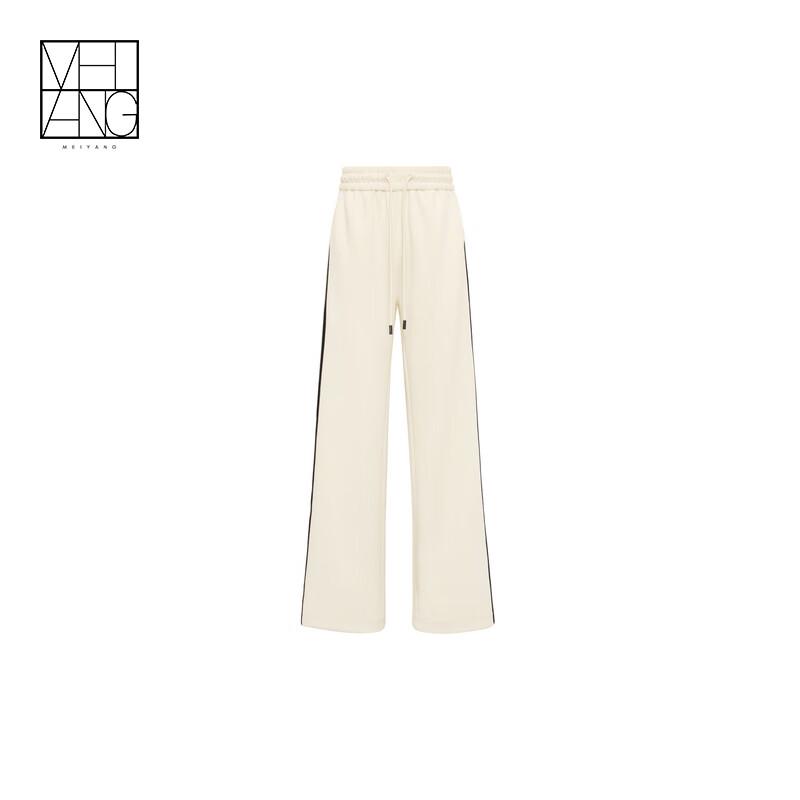 MEIYANG Buttery Soft Air Stripe Straight-Leg Relaxed Pants