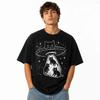 Funny Cat UFO Abduction Graphic T-Shirt Alien Space Cute Kitty Sci-Fi Tee Gift