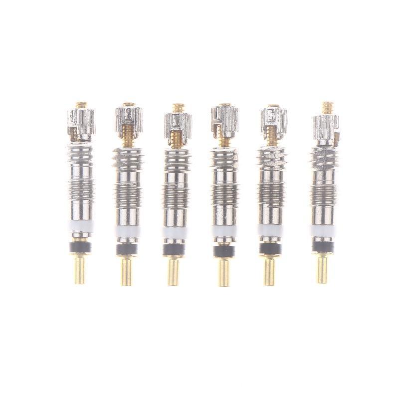 2/6/10Pcs Bike Repair Replacement Brass Tubeless Core Bicycle Removable Presta Valve Core For Road MTB Bike