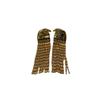 Heavy Industry Design Egyptian Sun God Eagle Head Fringed Stud Earrings Long Retro Exquisite High-End Earrings