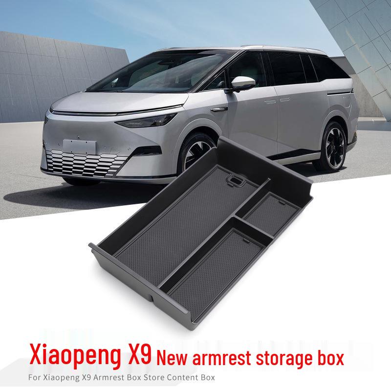XPeng X9 Armrest Box: 24-25 Car Center Console Organizer & Interior Decor.