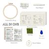 Beginner Embroidery Stitch Book with Fabric Pages, 30 Hand Embroidery Stitches for Adults, DIY Sewing Kit with Floral Motifs, Starter Practice Pattern