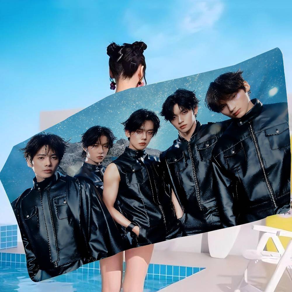 Kpop T-Tomorrow X T-Together TXT Microfiber Beach Towel Absorbent Quick Dry Soft Yoga Swimming Resort Mountain Climbing Towel