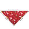 Weihnachten Haustier Speichelhandtuch Kleintier Bandana Schal Lätzchen Party Deko Accessoire Geschenk Weihnachtsmann Rot 1