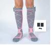 Heated Socks with 2 * 5000mAh Power Bank, Winter USB Electric Warming Socks, 3 Heat Settings, 5H+ Lasting, Machine Washable