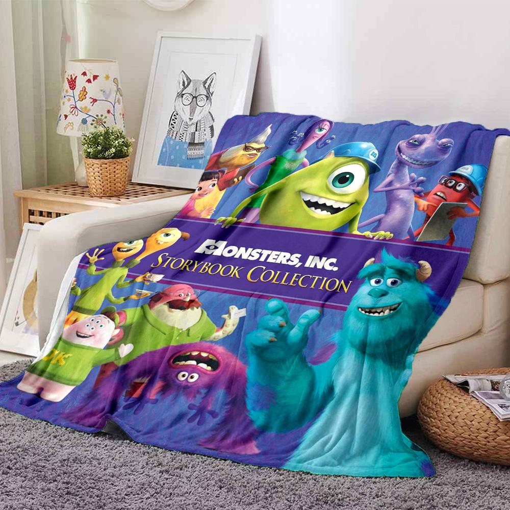 Monsters Inc Storybook Adventures Flanelldecke Super Weich Warm Gemütlich Decke Für Sofa Bett Büro Reisen Ganzjahres Heimdekoration Geschenk