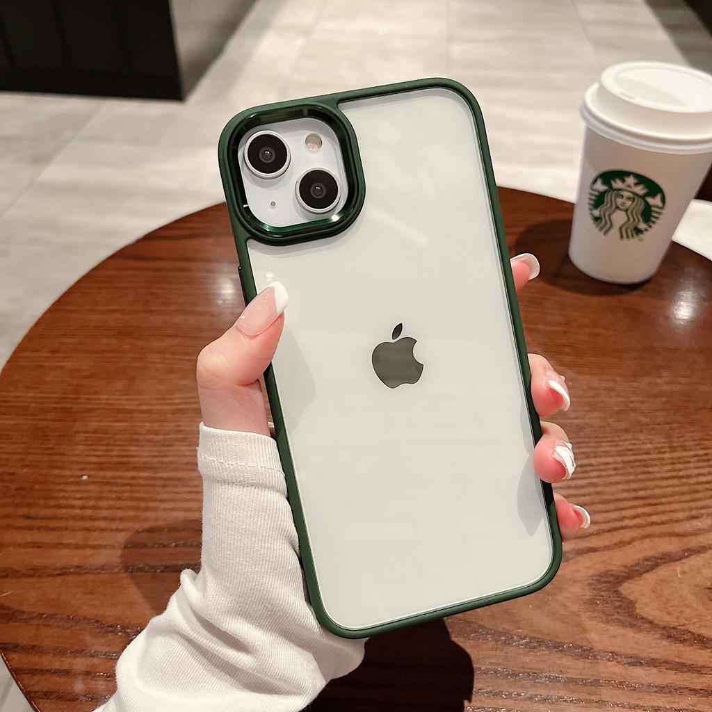 Applicable to iPhone14Promax Metal Hawkeye Mobile Phone Case Apple 13 Electroplating Lens Ring Transparent PC Case